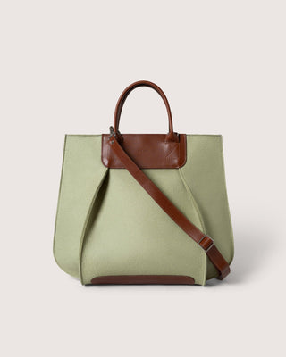 Frankie Merino Wool Tote Dew Sienna
