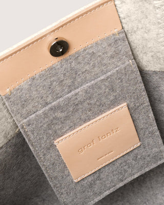 Jaunt Merino Wool Midi Tote Granite Natural