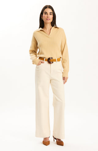 Emerson Cashmere Polo Pebble
