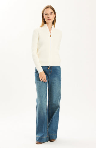 Chatham Ribbed Cardigan Ivory