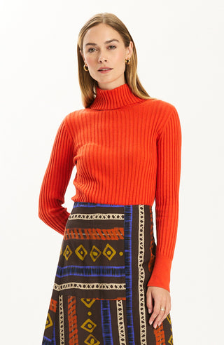 Cotton Cashmere Turtleneck Aurora