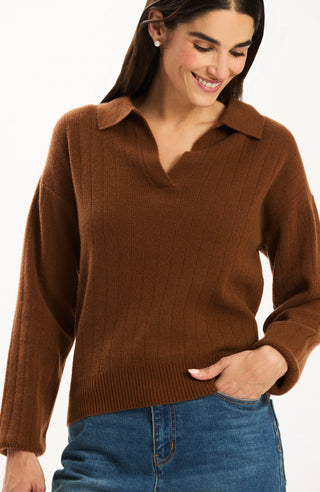 Emerson Cashmere Polo Bison