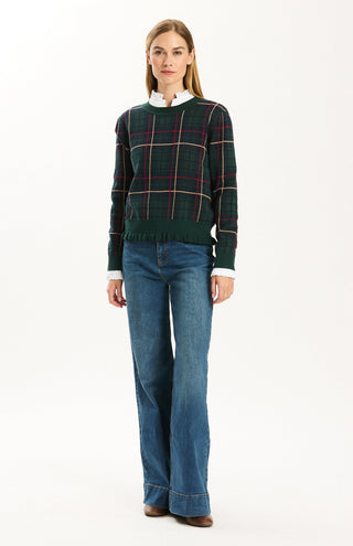 Haley Novelty Ruffle Sweater Ponderosa Pine