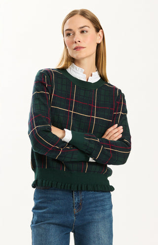Haley Novelty Ruffle Sweater Ponderosa Pine