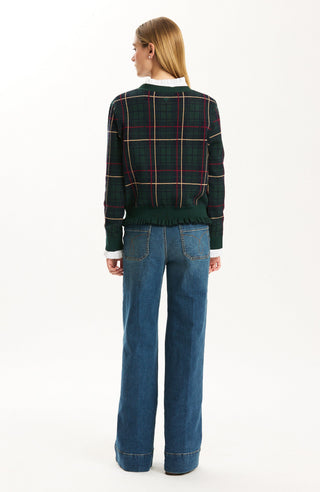 Haley Novelty Ruffle Sweater Ponderosa Pine