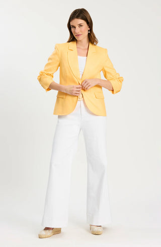 Taylor Linen Blazer Pale Marigold