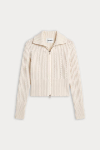 Cable Zip Up Chalk