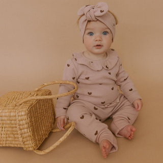 Ruffle Onesie and Pants Set Hearts