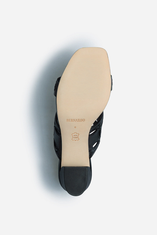 Gemma Mid Heel Sandal Black