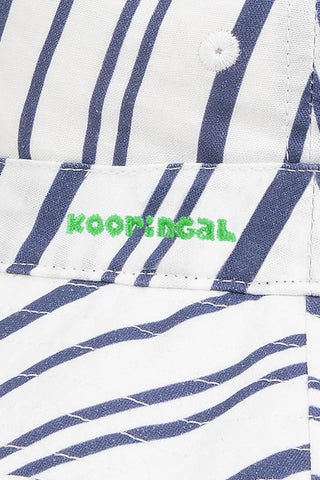 Boys Silas Bucket Hat Blue & White Stripe