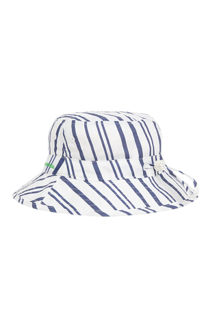 Boys Silas Bucket Hat Blue & White Stripe