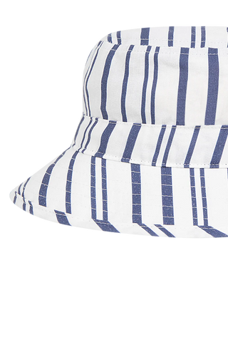 Boys Silas Bucket Hat Blue & White Stripe