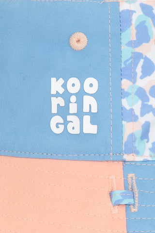 Girls Lucia Bucket Hat Blue & Pink