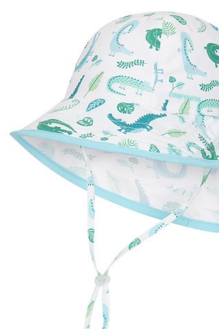 Baby Boys Snapper Legionnaire Floppy Hat White