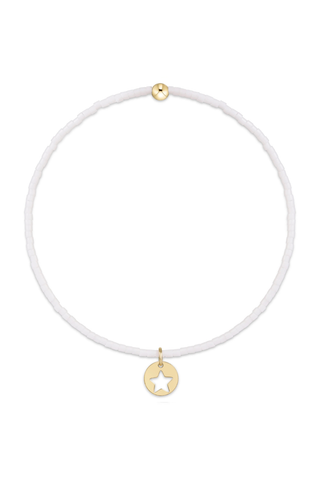 Hope Classic Bracelet White Star Small Gold Disc