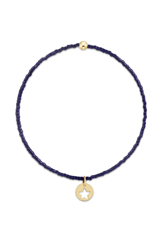 Hope Classic Bracelet Navy Star Small Gold Disc