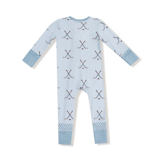Hockey Stone Blue Convertible Zipper Romper