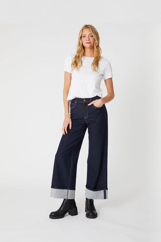 Tribecca Wide Leg Stay Blue Jeans