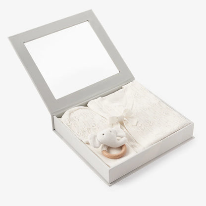 Elegant Baby White Baby Layette Gift Box Set