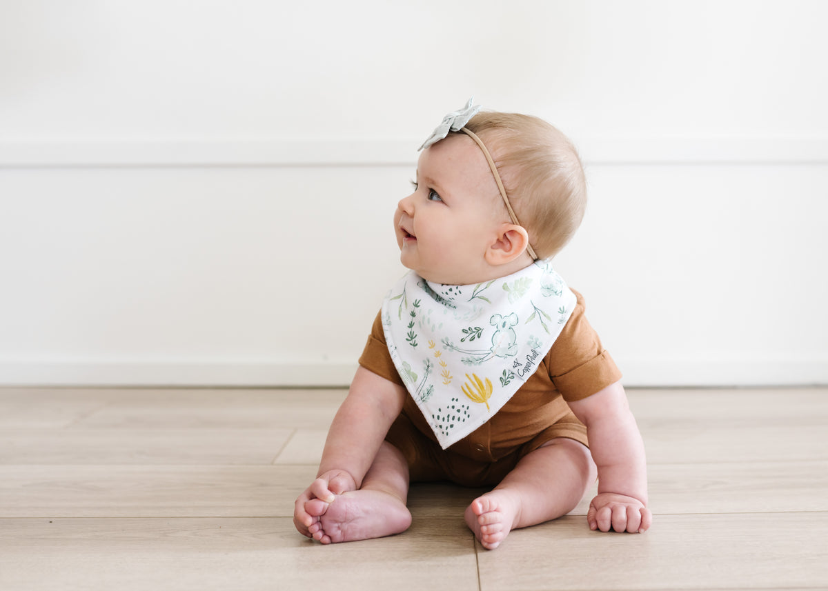 Copper pearl Aussie
Baby Bandana Bibs