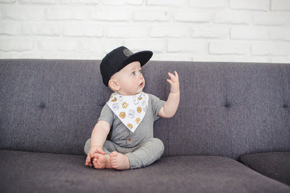 Copper Pearl Chip
Baby Bandana Bibs