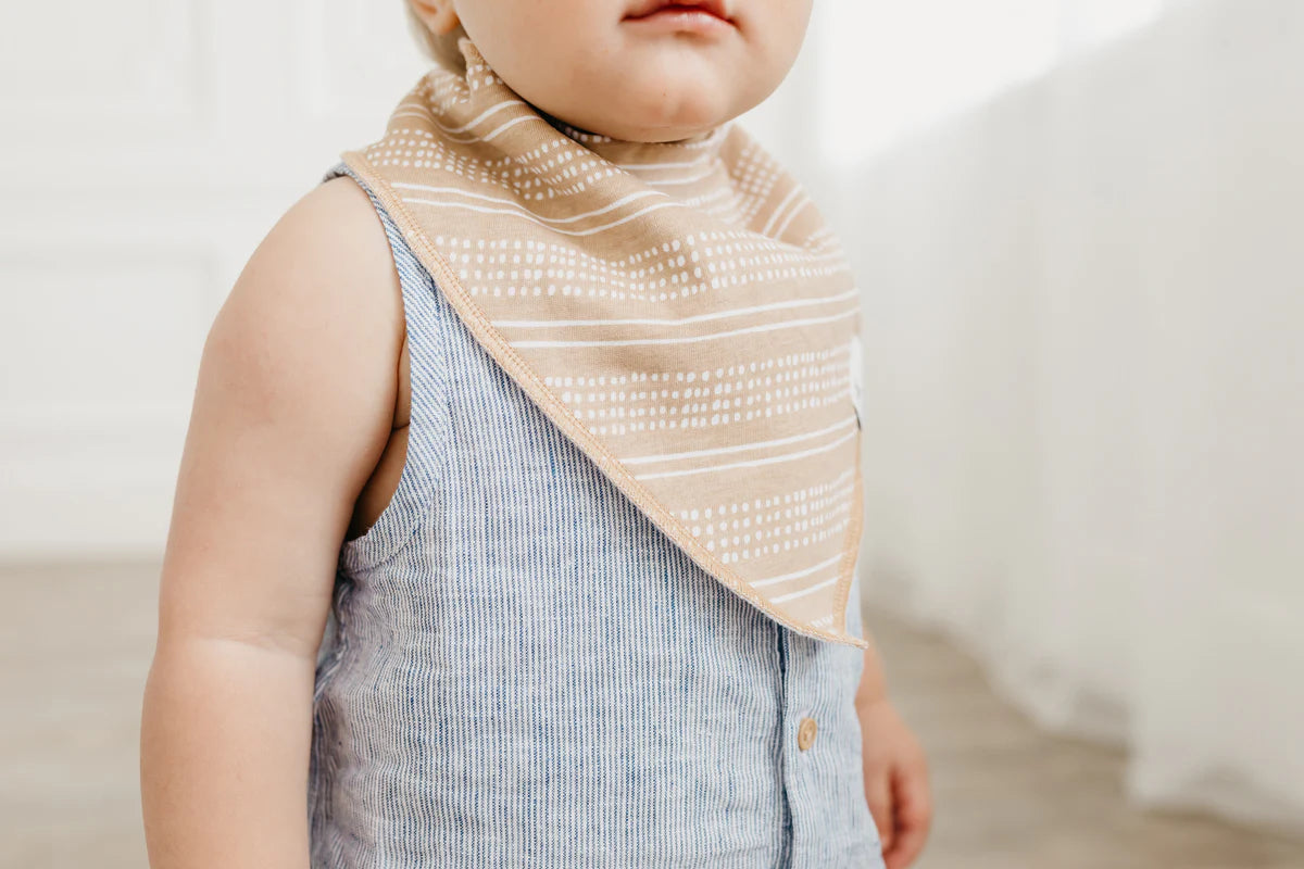 Copper Pearl Peanut
Baby Bandana Bibs