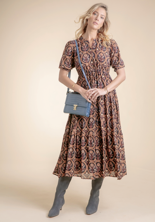 Lynette Midi Dress Guerard Estate Floral Black