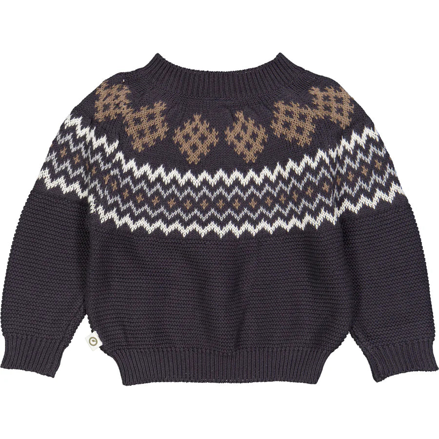 KNIT jacquard sweater