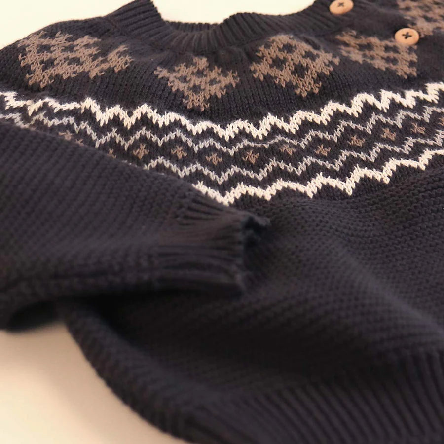 KNIT jacquard sweater