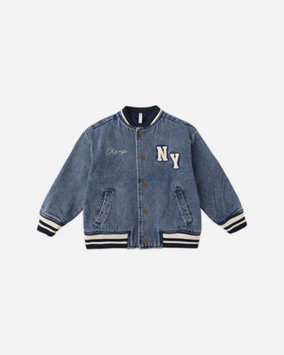 Varsity Jacket Indigo Denim
