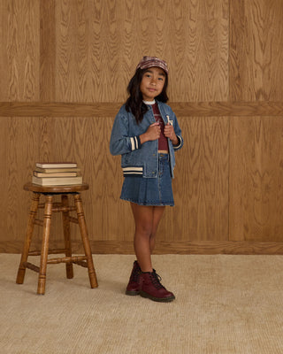 Varsity Jacket Indigo Denim
