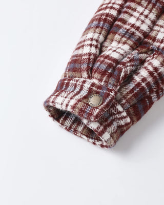 Nashville Quilted Jacket Burgundy Plaid