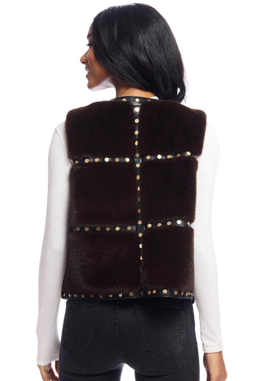 Giselle Studded Vest Espresso