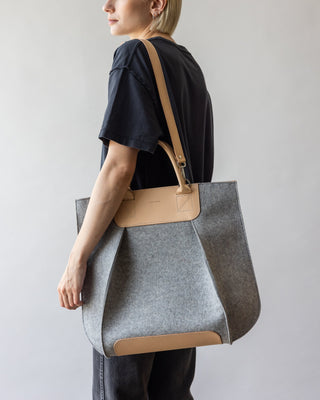 Frankie Merino Wool Tote/Granite