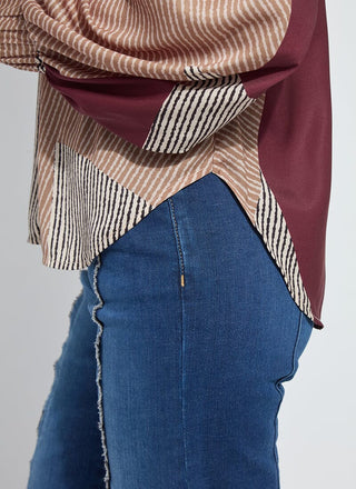 Anish Elastic Cuff Shirt Blouse Robust Composition