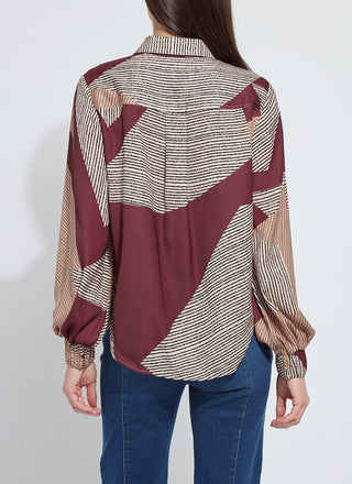 Anish Elastic Cuff Shirt Blouse Robust Composition