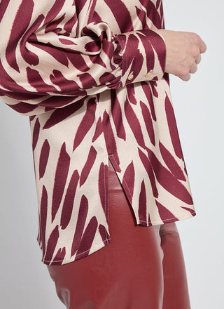 Naila Raglan Neckline Detail Blouse Autumn Leaf