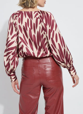 Naila Raglan Neckline Detail Blouse Autumn Leaf