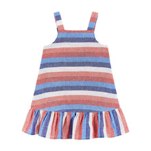 Load image into Gallery viewer, Americana Striped Chambray Dress