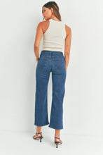 Load image into Gallery viewer, HR Wide Leg Dark Denim