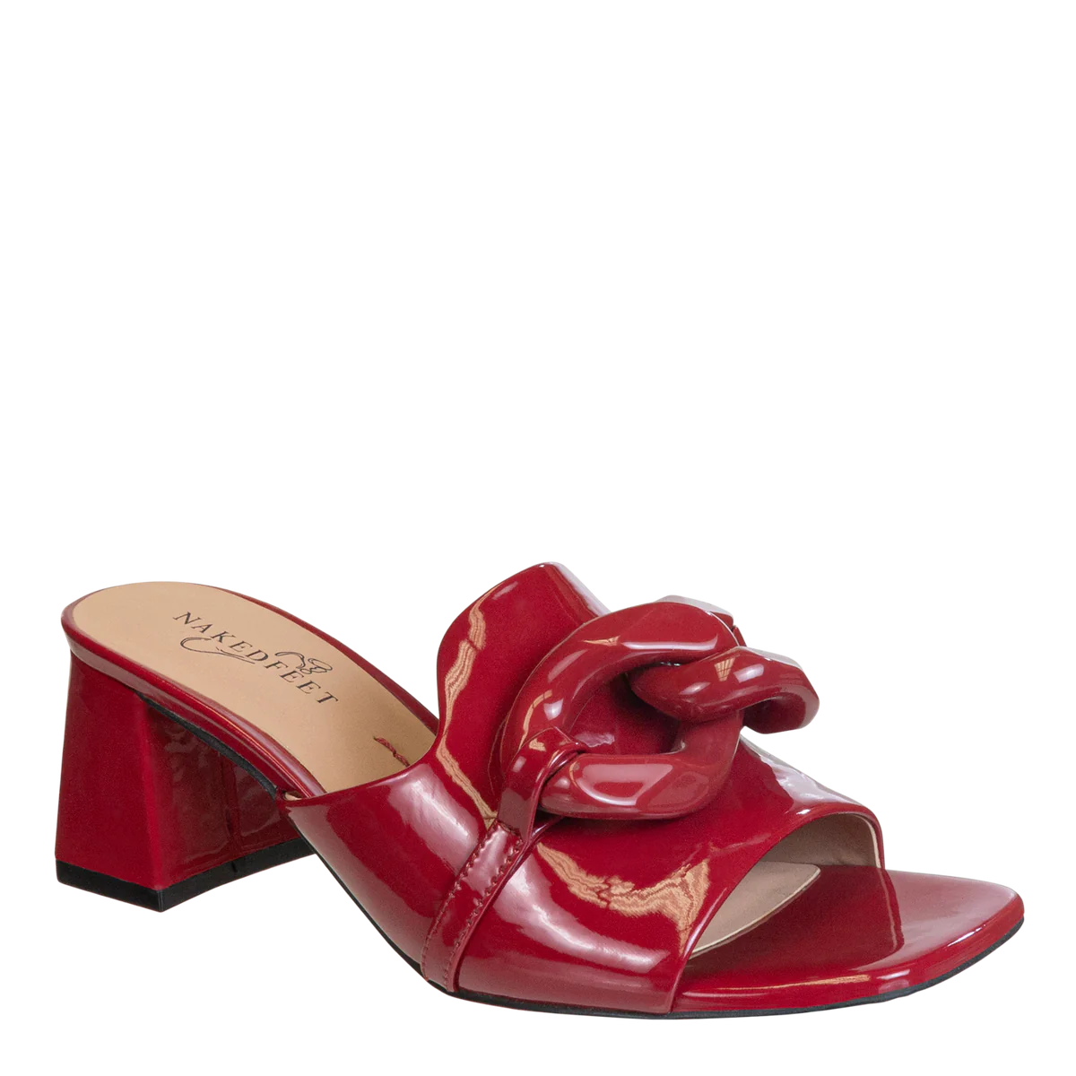 Coterie In Deep Red Heeled Sandal