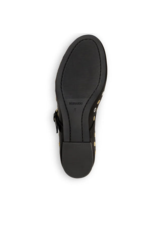 Borden Grommet Black Glove Leather