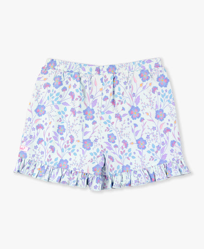 Fairytale Garden Girls Knit Ruffle Trim Shorts