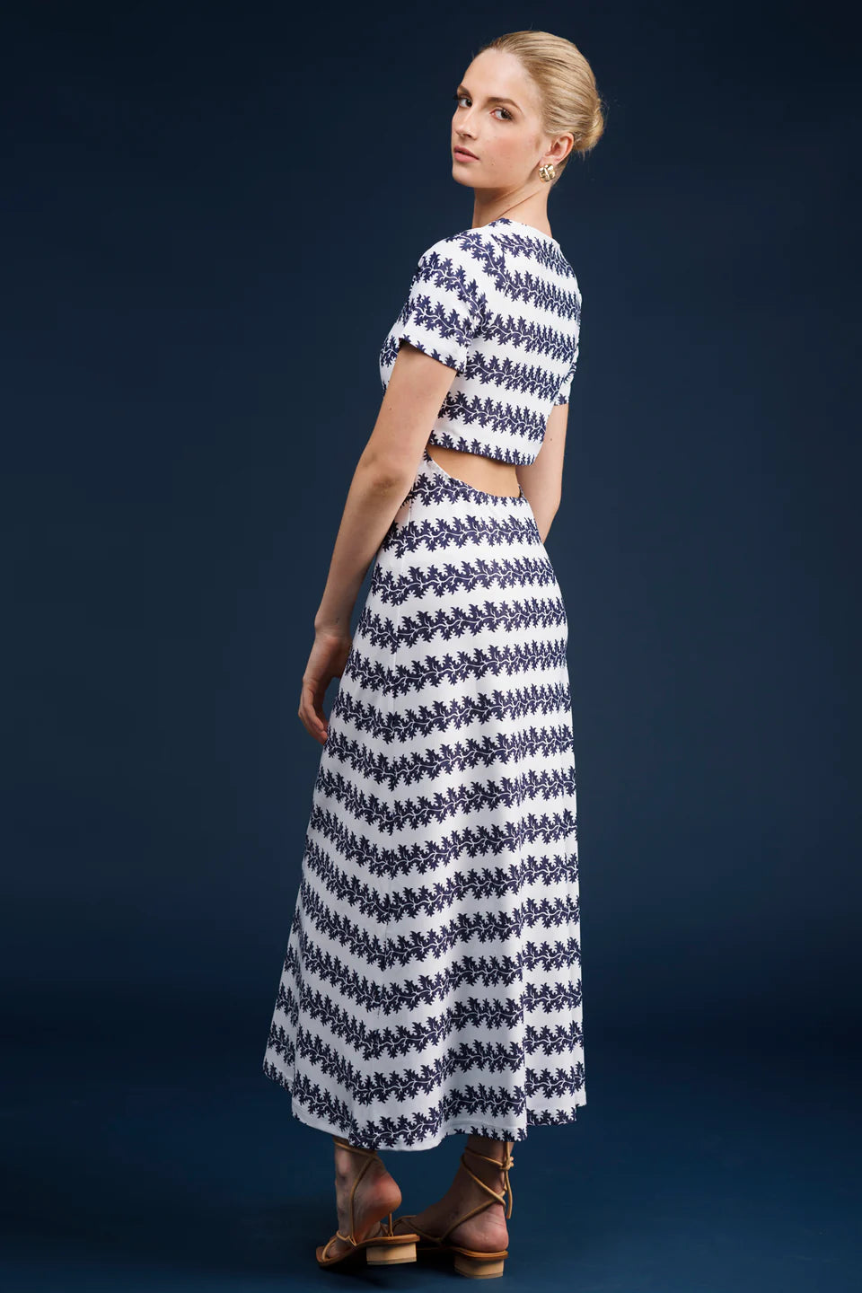 The Celine Dress - Ivy Stripe Navy