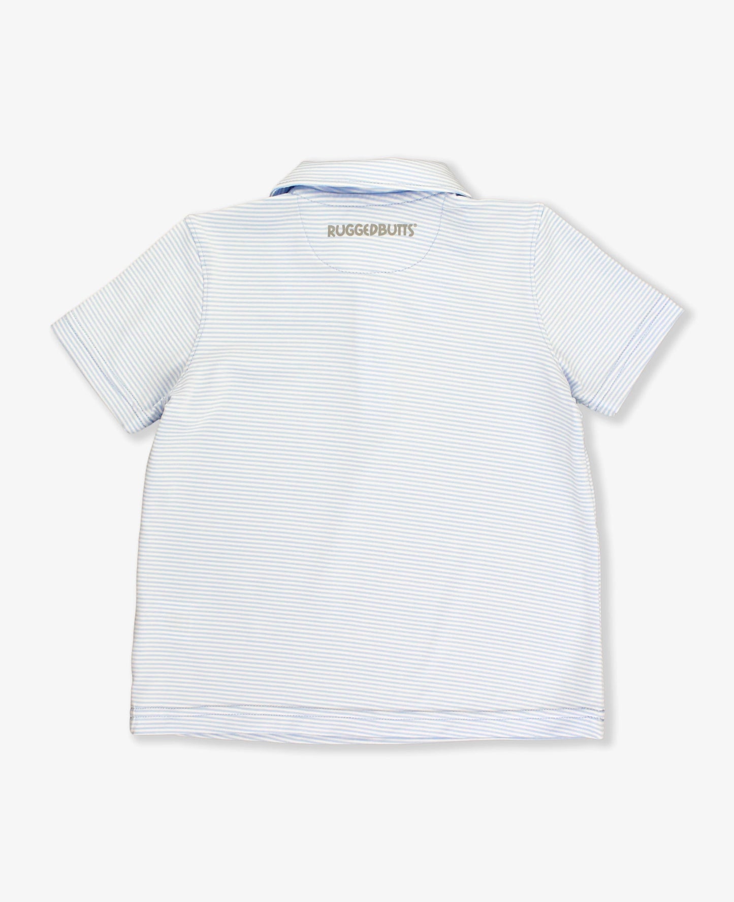 Micro Stripe Knit Short Sleeve Polo