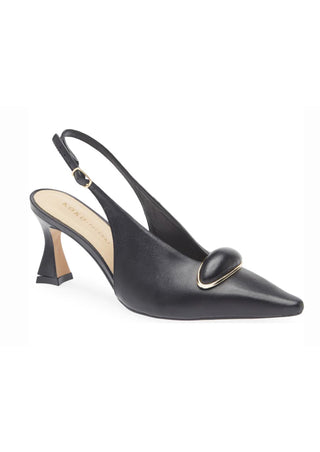 Penn Heel Black Leather