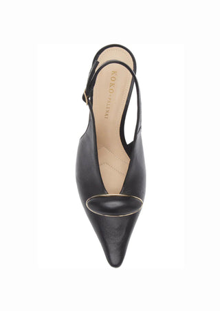 Penn Heel Black Leather
