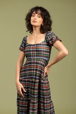 Heidi Dress Stockholm Plaid