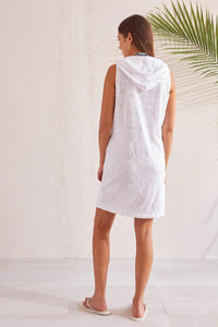 Hooded Sleeveless Cover-Up