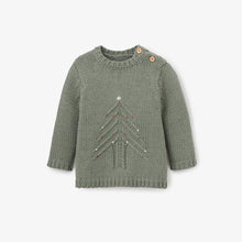 Load image into Gallery viewer, GREEN CHRISTMAS TREE KNIT PULLOVER